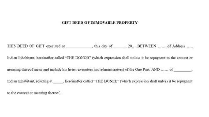 Can father gift property to son?