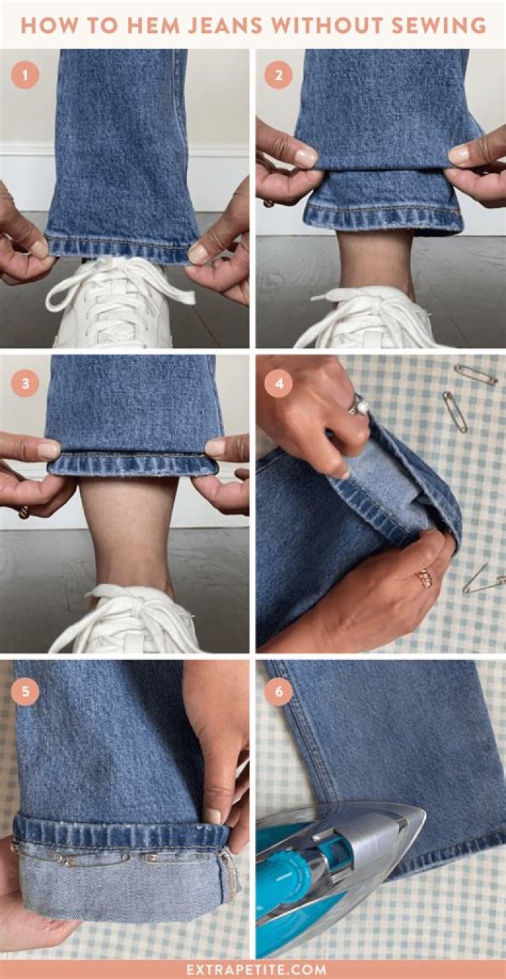 Can you cut jeans without hemming?