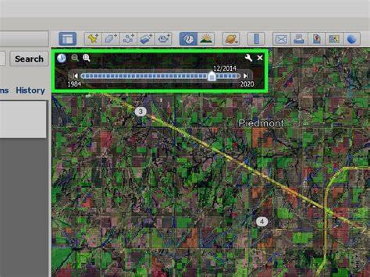 Can you go back in years on Google Earth?