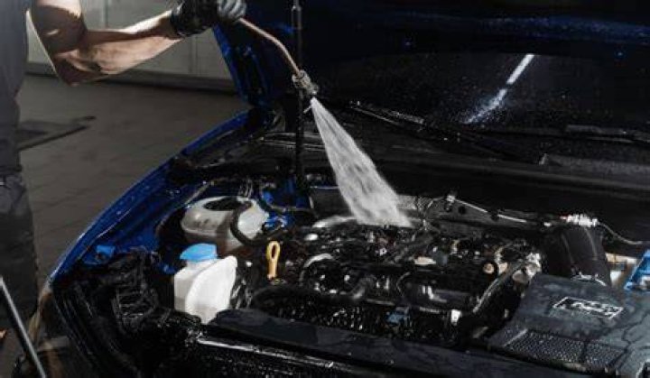 Can you hose down a car engine?