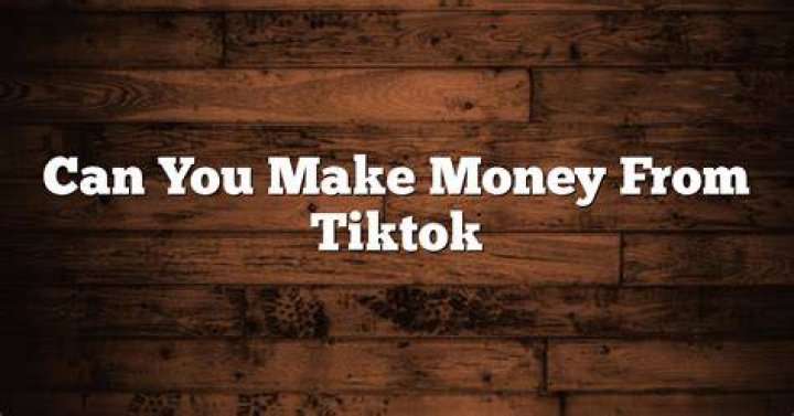 Can you make money from TikTok?