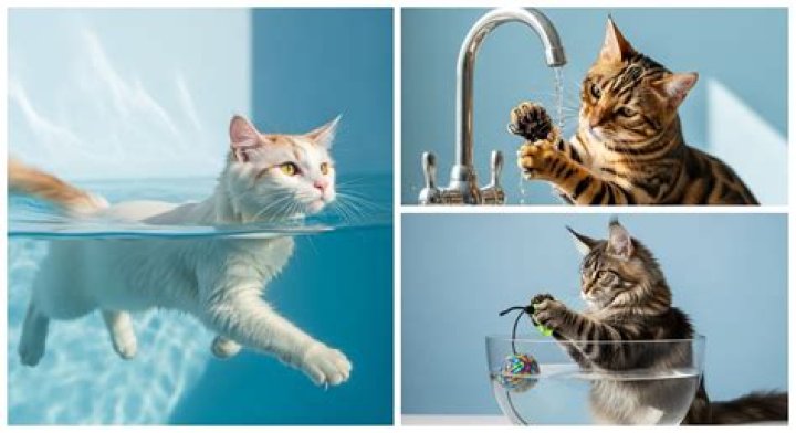Do cats like water near their food?