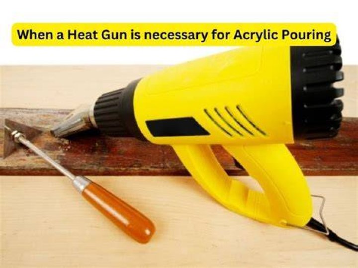 Do you need a heat gun for acrylic pouring?