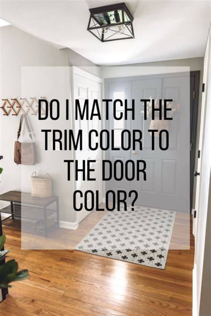 Do you paint the door jamb the same color as the door?