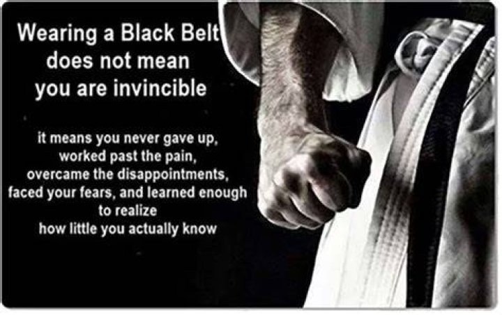 Does being a black belt mean anything?