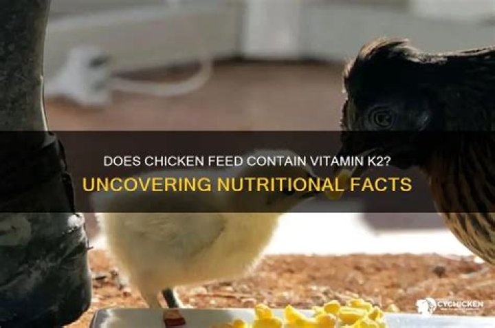 Does chicken have vitamin K2?