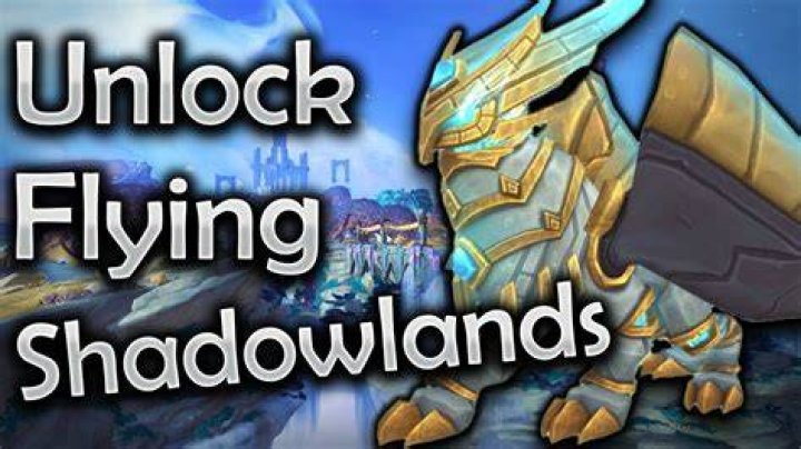 How do I fly in Shadowlands wow?