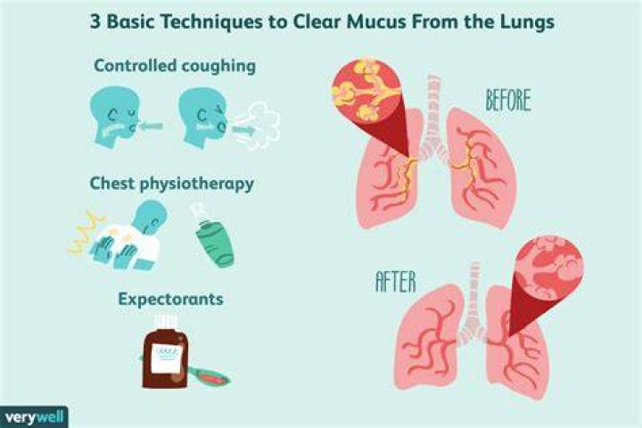 How do you break up mucus in your lungs?