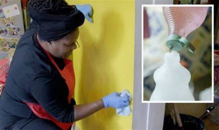 How do you clean grubby walls?