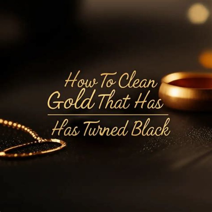 How do you clean white gold that has turned black?