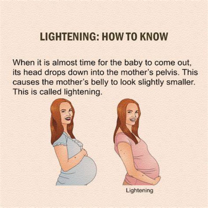 How do you know if your lightening when pregnant?