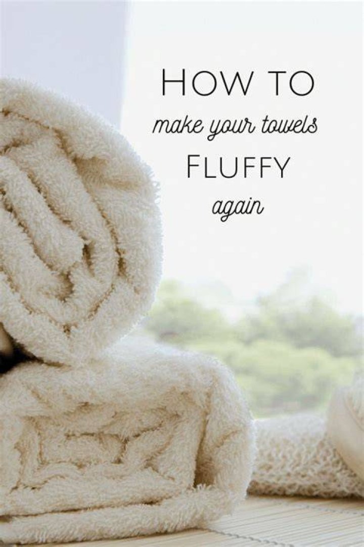 How do you make towels white and fluffy again?