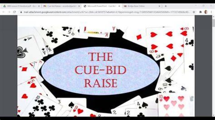 How do you respond to a cue bid in bridge?
