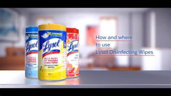 How do you use Lysol wipes?