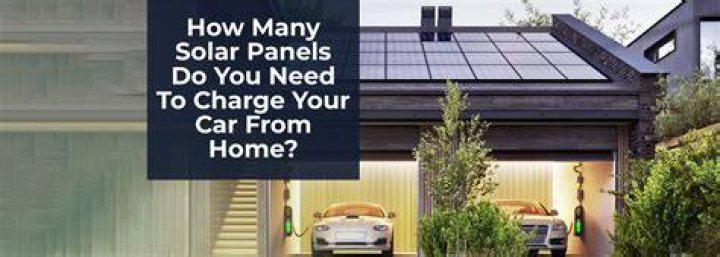 How many solar panels do you need to charge an electric car?