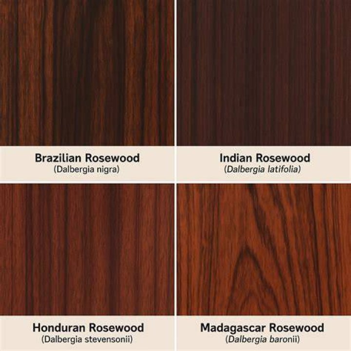 How many types of rosewood are there?