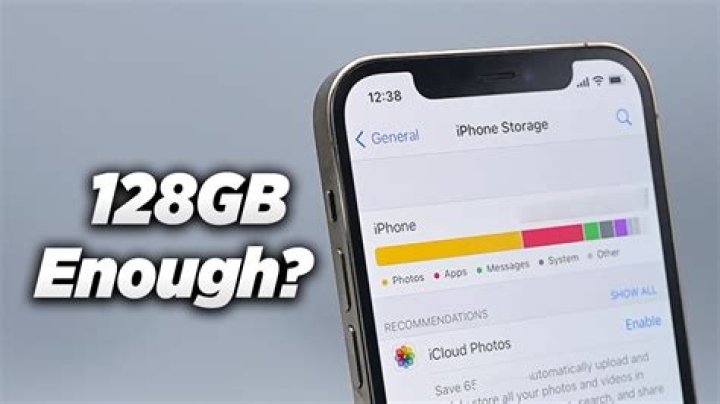 Is 128GB enough for iPhone?