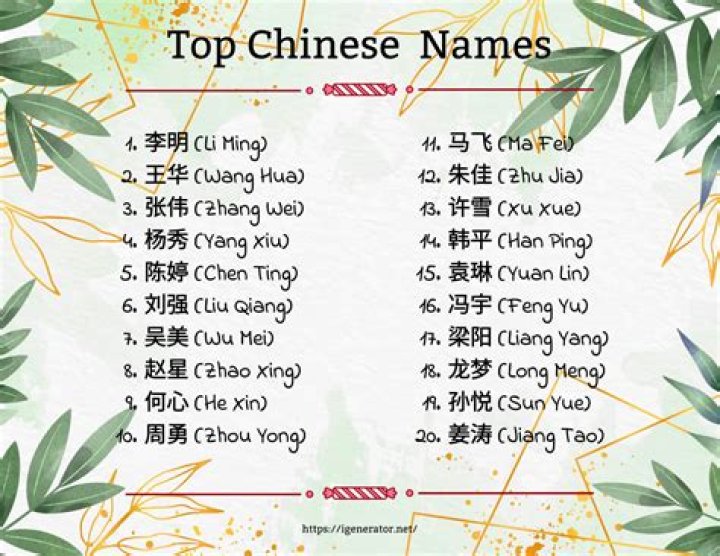 Is fan a Chinese name?