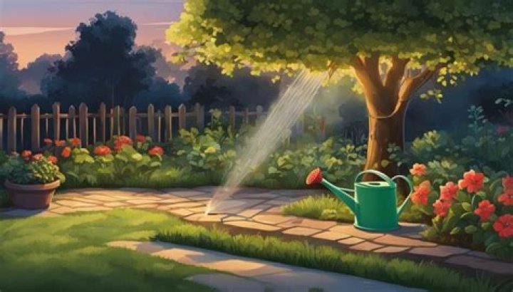 Is it better to water garden in morning or evening?