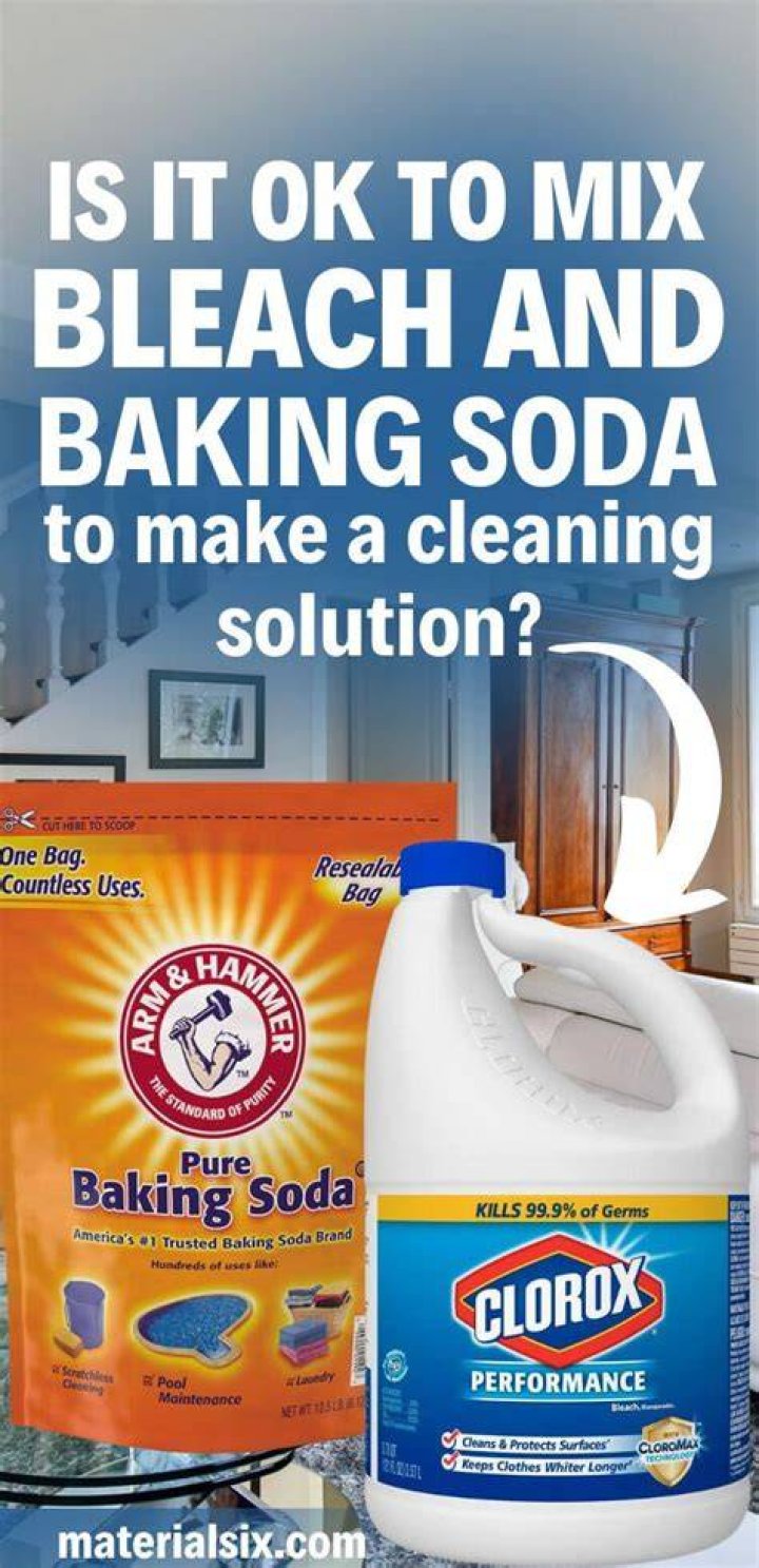 Is it OK to mix baking soda and bleach?
