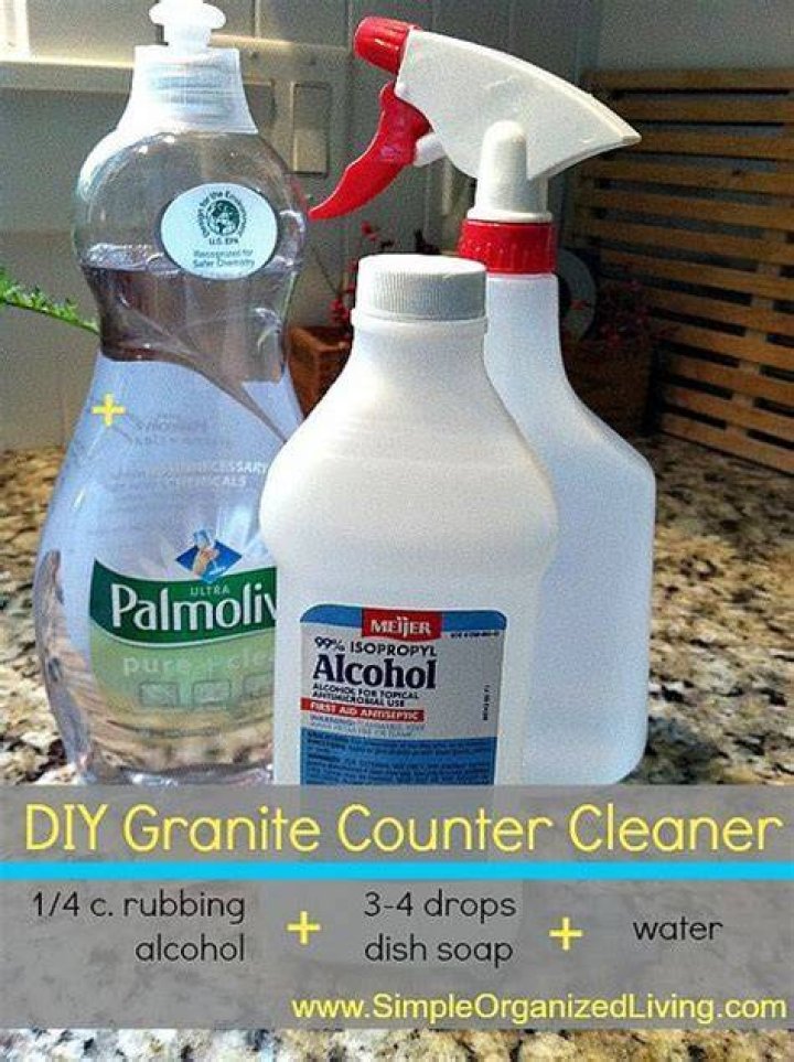 Is rubbing alcohol safe for granite countertops?
