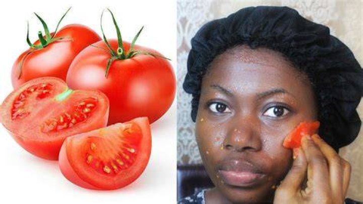 Is tomato good for face?