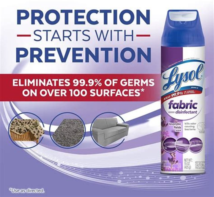 What can I spray on fabric to disinfect?