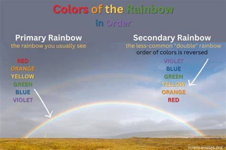 What comes after violet in the rainbow?