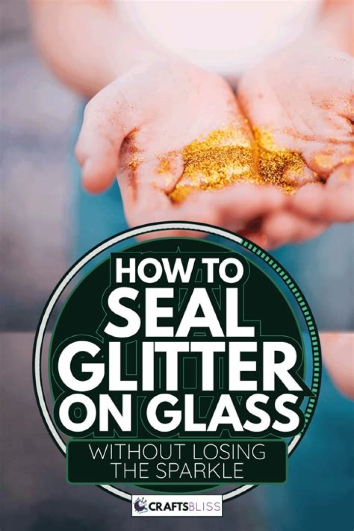 What do you use to seal glitter on a wine glass?