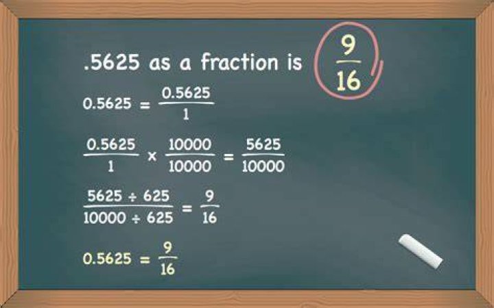 What is .5625 as a fraction?