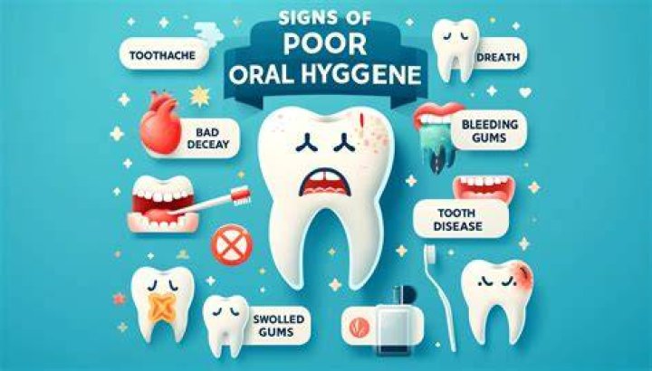 What is considered poor dental hygiene?