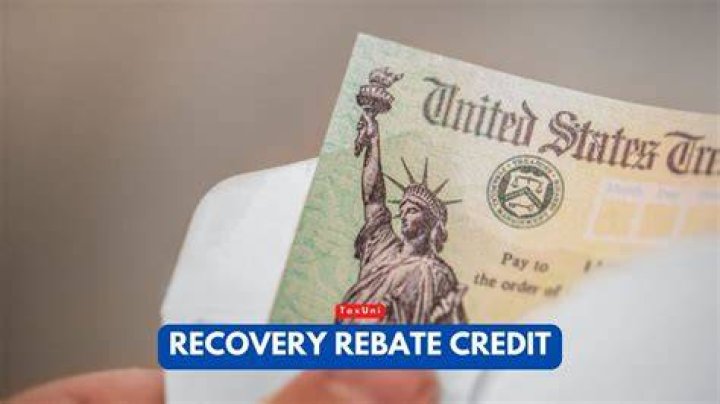 What is my recovery rebate credit amount?