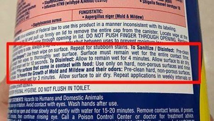 What is the active ingredient in Lysol?