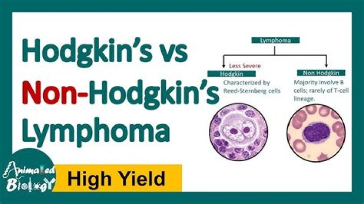 What is the difference between Hodgkin's disease and non-Hodgkin's disease?