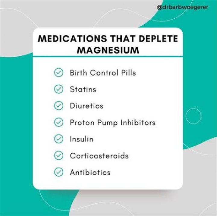 What medications can deplete magnesium?