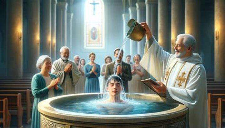 What water is used in baptism?