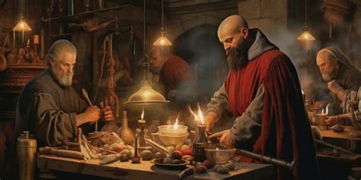 What were medieval candle wicks made of?
