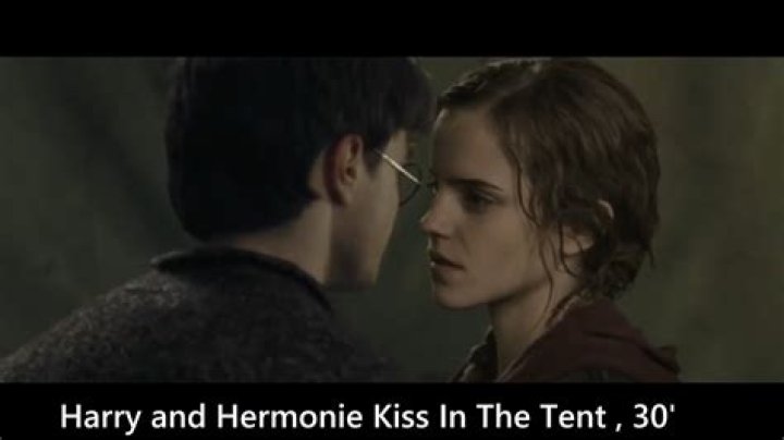 When did Hermione kiss Harry?