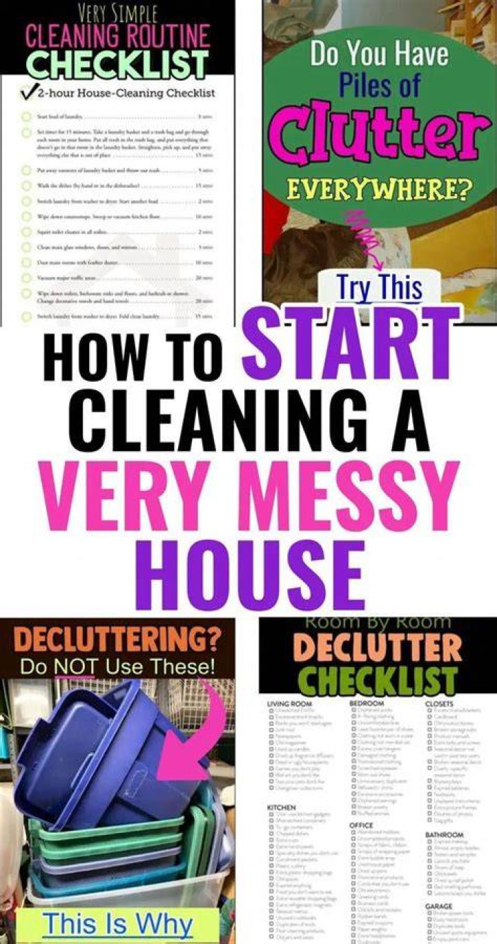 Where do I start when cleaning my house?