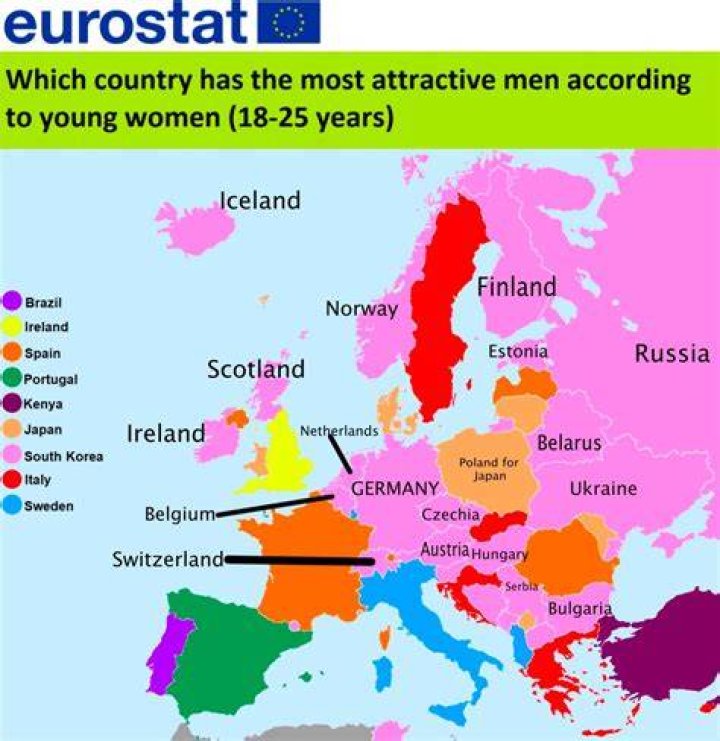 Which country has the most romantic man?