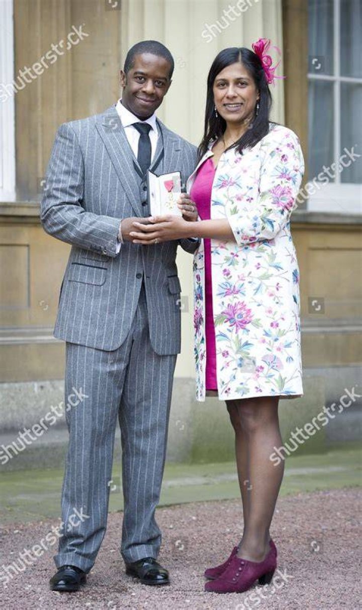 Who is Adrian Lester's wife?