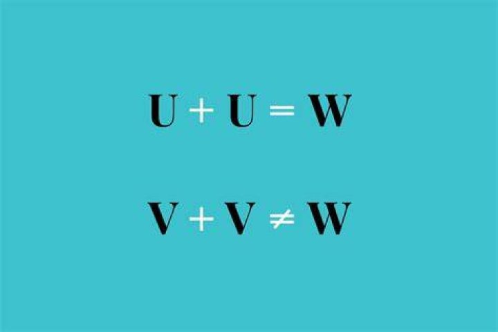 Why is it called W and not double V?
